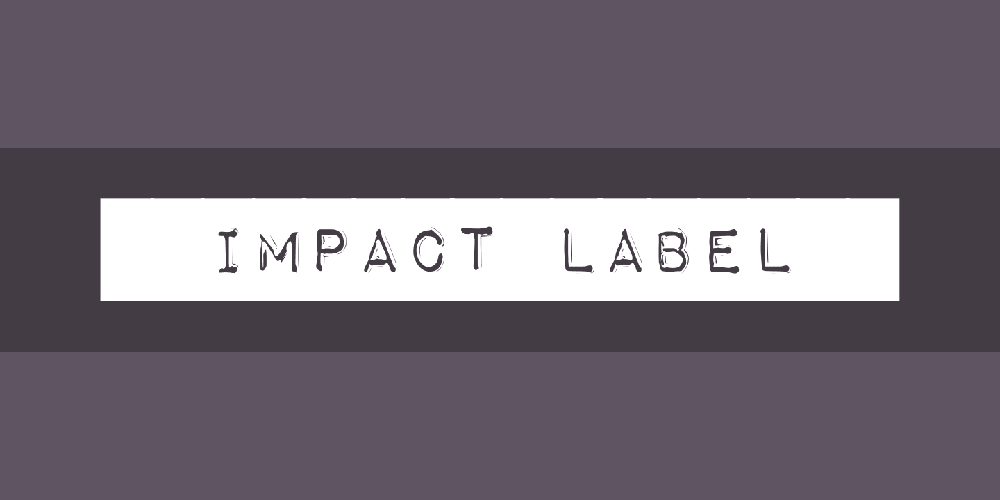 Font Impact Label
